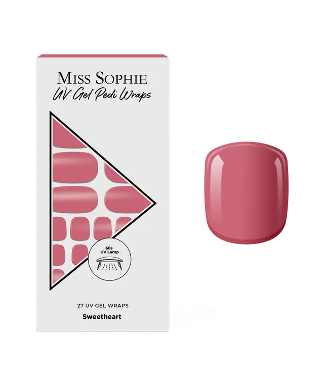miss-sophie-s-sweetheart-uv-pedicure-warme-ros-uv-gel-nail-wraps-f-r-die-zehenn- image 1