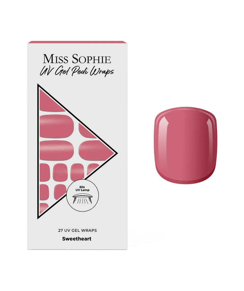 miss-sophie-s-sweetheart-uv-pedicure-warme-ros-uv-gel-nail-wraps-f-r-die-zehenn- image 1