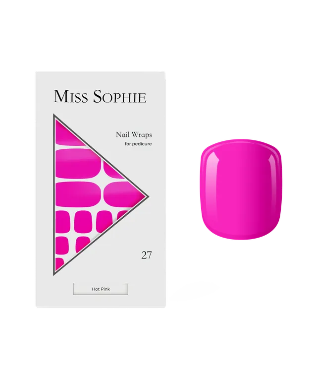 miss-sophie-s-hot-pink-pedicure-nagelfolgen-f-r-die-pedicure-in-kr-ftigem-pink-s image 1