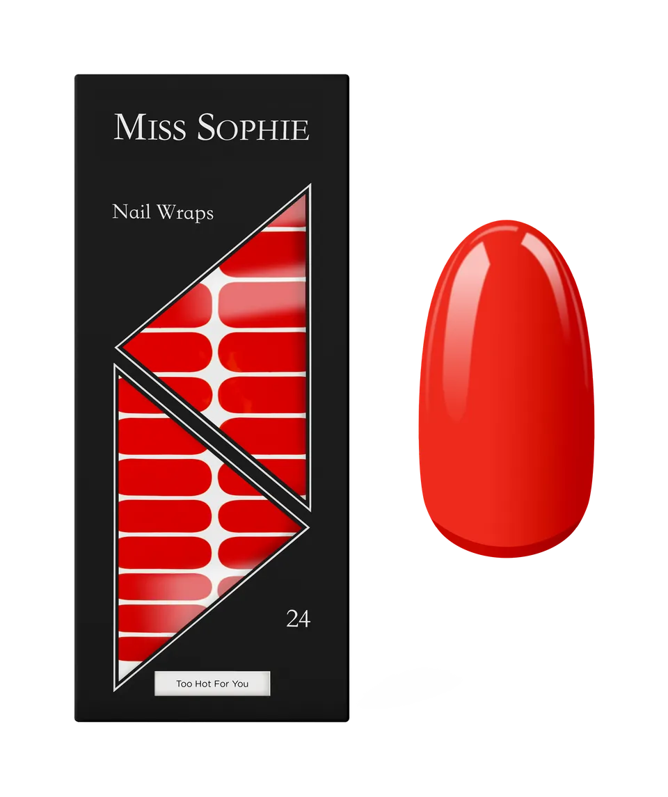 miss-sophie-s-too-hot-for-you-nagelfolien-leuchtendes-rot-mit-orange-unterton-ei image 1