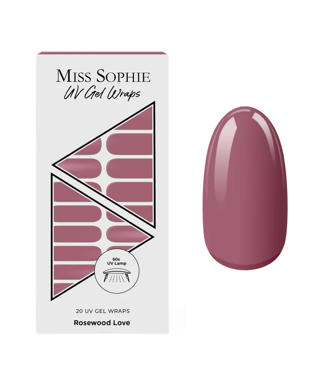 miss-sophie-s-rosewood-love-uv-nagelfolien-klassisches-ros-uv-gel-wraps-in-einfa image 1