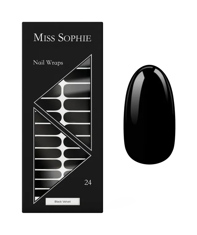 miss-sophie-s-black-velvet-nagelfolien-elegantes-schwarz-einfarbig-gl-nzend-oder image 1