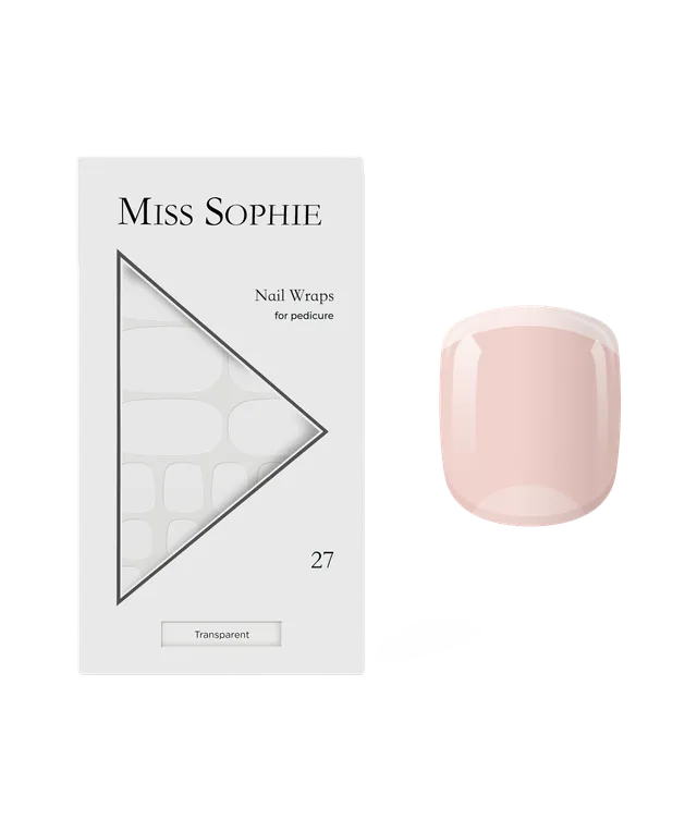 miss-sophie-s-transparent-pedicure-transparente-nail-wraps-f-r-die-pedicure-nude image 1