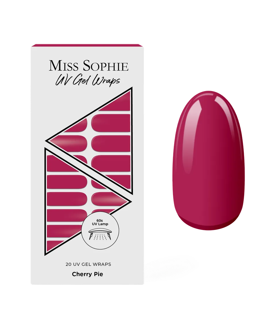 miss-sophie-s-cherry-pie-uv-gel-nail-wrap-leuchtendes-kirschrot-in-gel-qualit-t- image 1