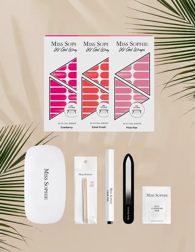 miss-sophie-s-starter-set-uv-gel-wraps-komplettset-mit-uv-led-lampe-care-pen-und image 1