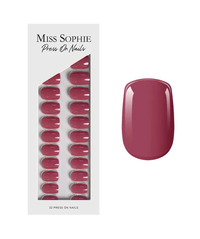 miss-sophie-s-rosewood-love-press-on-n-gel-short-square-kurzquadratische-kunstn- image 1
