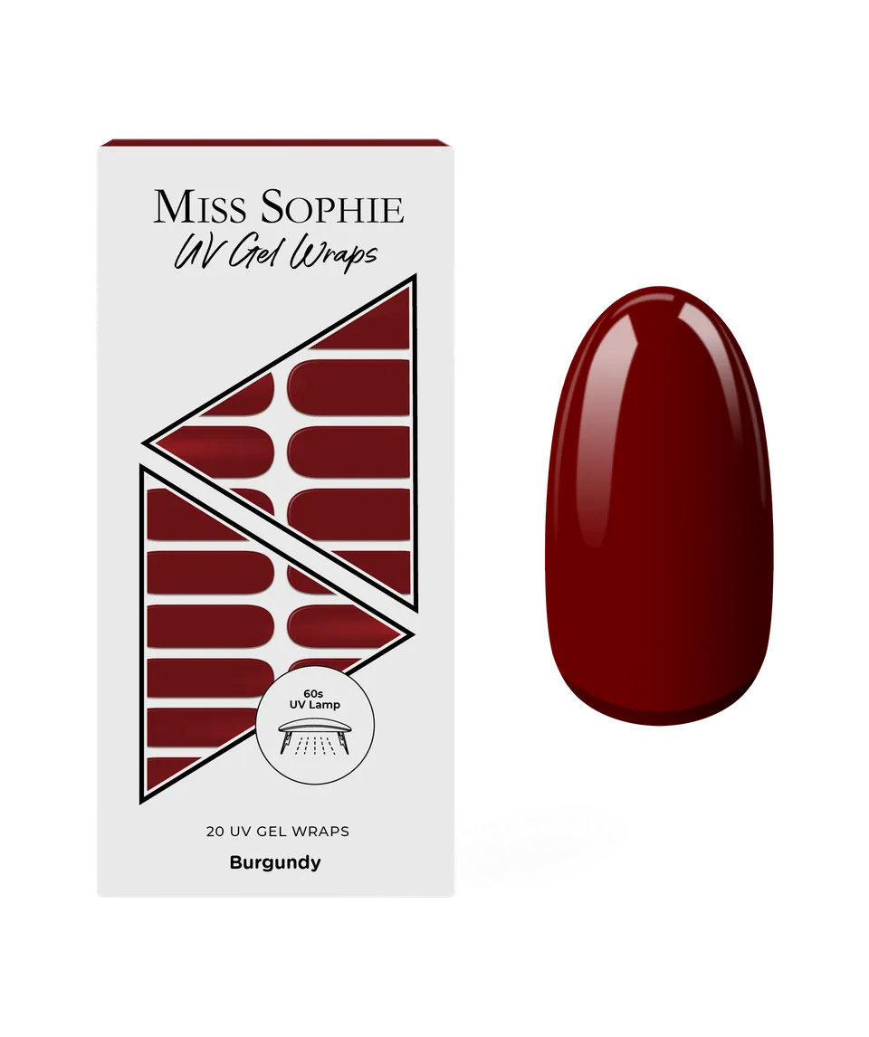 miss-sophie-s-burgundy-uv-uv-gel-nagelfolien-dunkles-rot-einfarbig-mit-uv-aush-r image 1