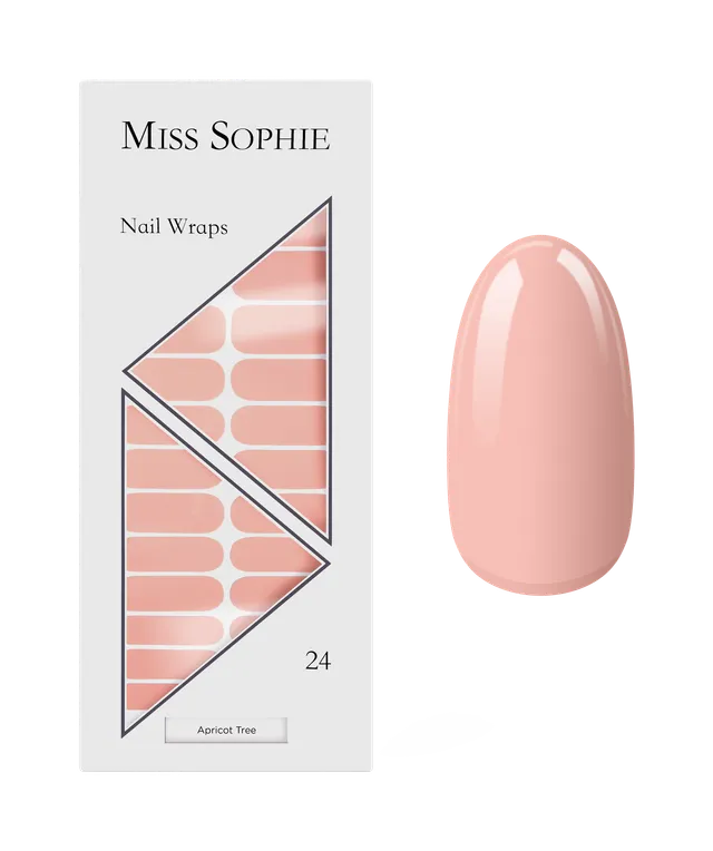miss-sophie-s-apricot-tree-nagelfolien-leuchtendes-aprikosen-uni-design-f-r-fing image 1