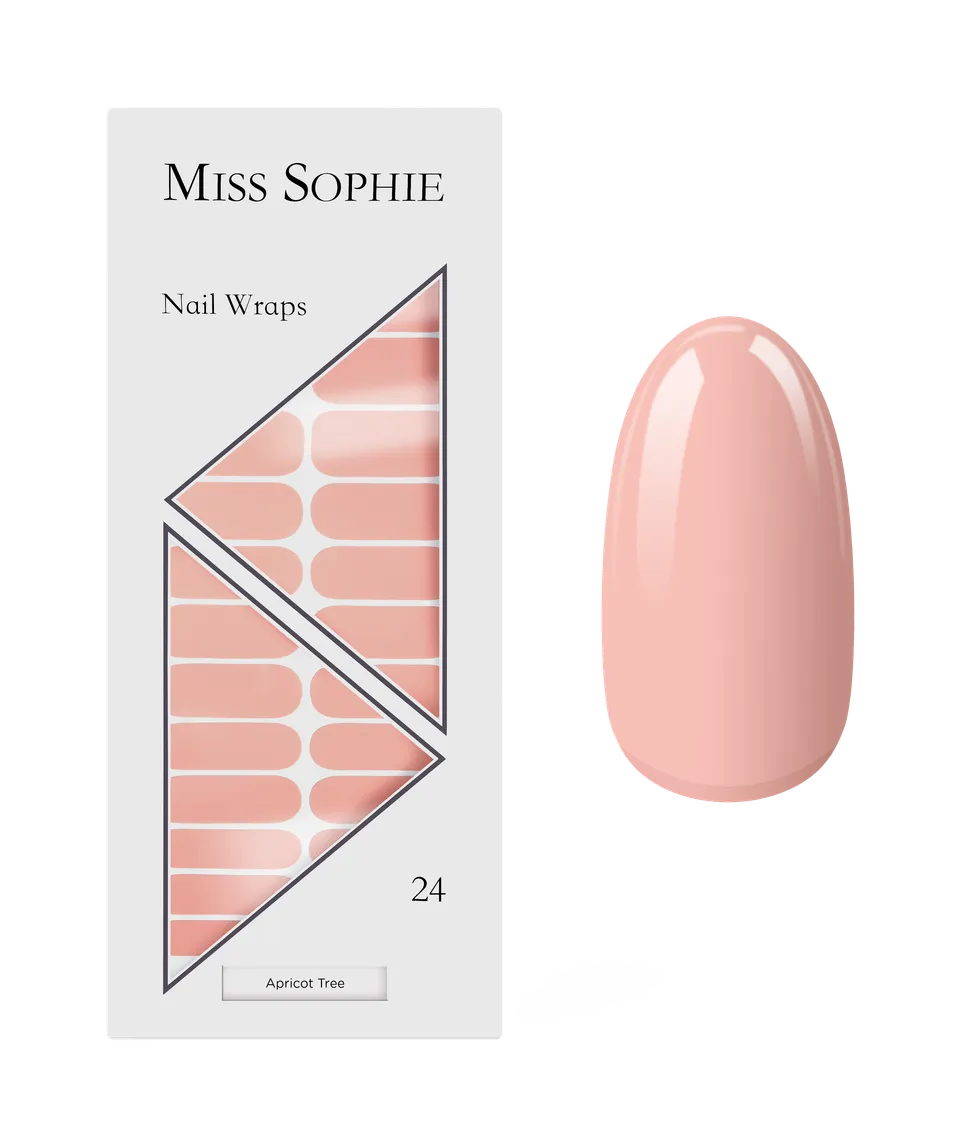 miss-sophie-s-apricot-tree-nagelfolien-leuchtendes-aprikosen-uni-design-f-r-fing image 1