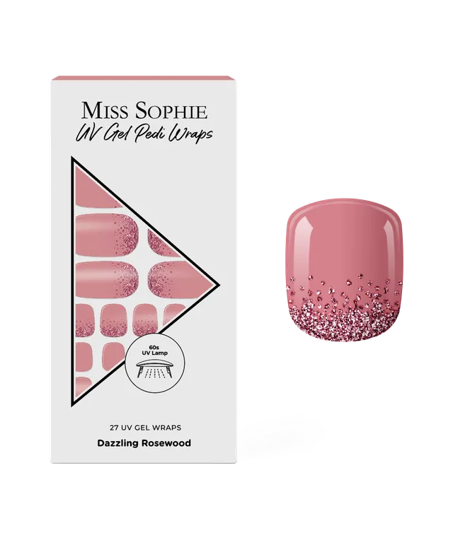 miss-sophie-s-dazzling-rosewood-uv-pedicure-uv-gel-pedik-refolien-in-ros-holz-mi image 1