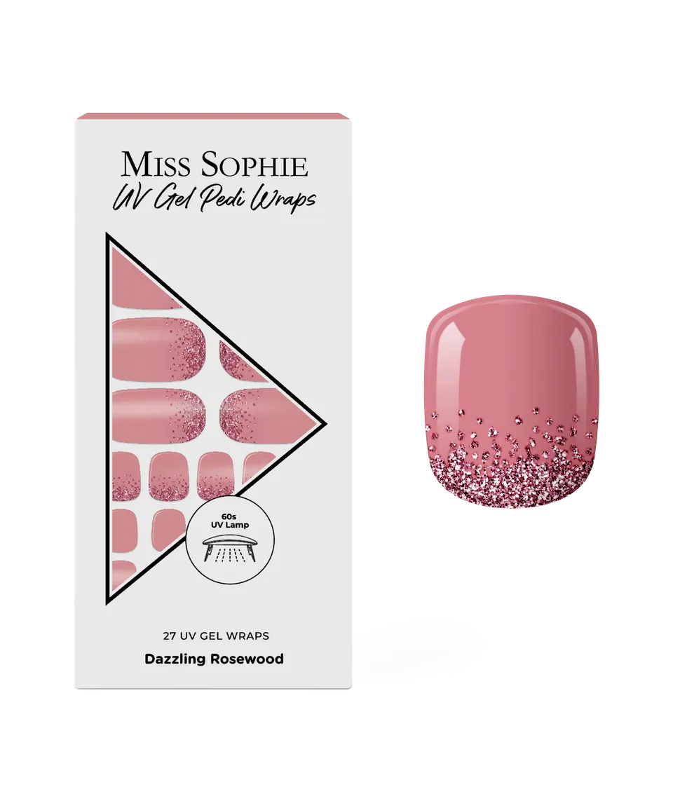 miss-sophie-s-dazzling-rosewood-uv-pedicure-uv-gel-pedik-refolien-in-ros-holz-mi image 1
