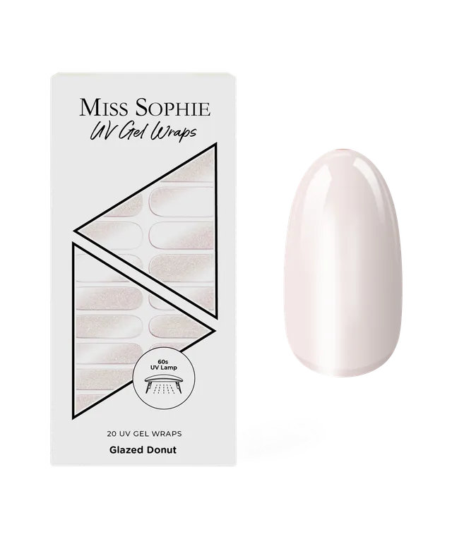 miss-sophie-s-glazed-donut-uv-uv-gel-nagelfolien-mit-gl-nzendem-nude-glamour-eff image 1