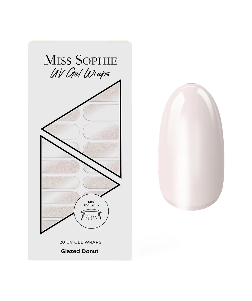 miss-sophie-s-glazed-donut-uv-uv-gel-nagelfolien-mit-gl-nzendem-nude-glamour-eff image 1