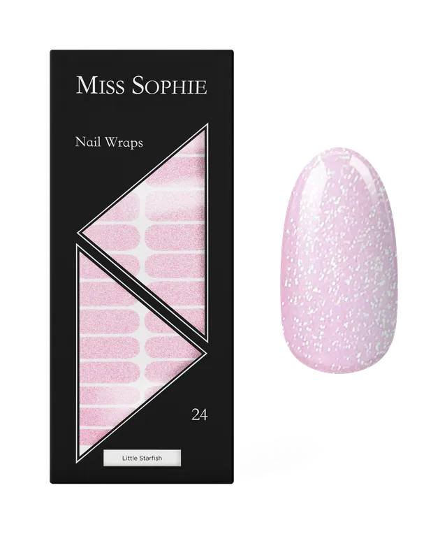 miss-sophie-s-little-starfish-nagelfolien-in-zartem-pink-mit-funkelndem-glitter- image 1