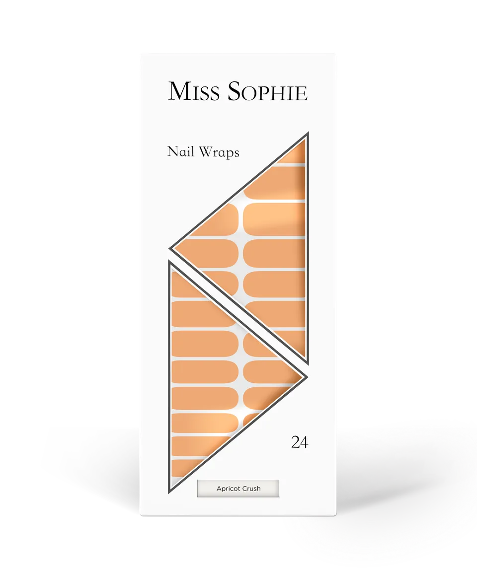 miss-sophie-s-apricot-crush-nagelfolien-frisches-apricot-nude-einfarbig-design-d image 1