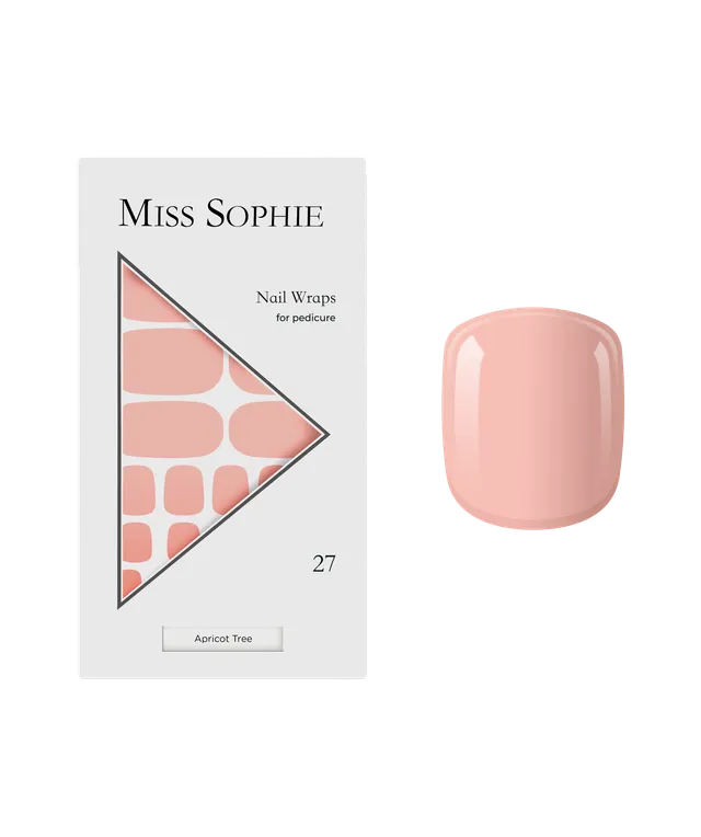 miss-sophie-s-apricot-tree-pedicure-nagelfolien-f-r-zehenn-gel-nude-ton-einfarbi image 1