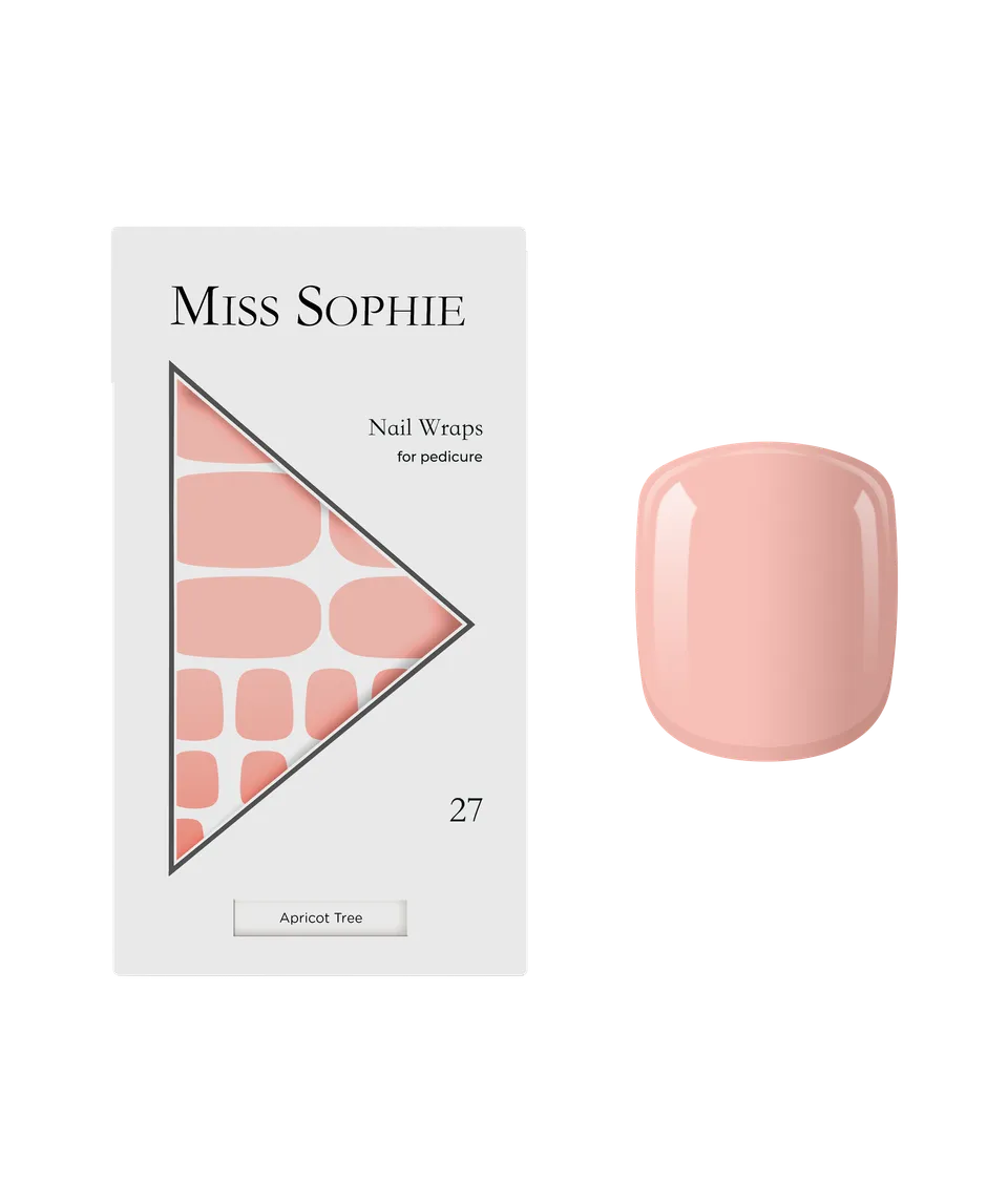 miss-sophie-s-apricot-tree-pedicure-nagelfolien-f-r-zehenn-gel-nude-ton-einfarbi image 1