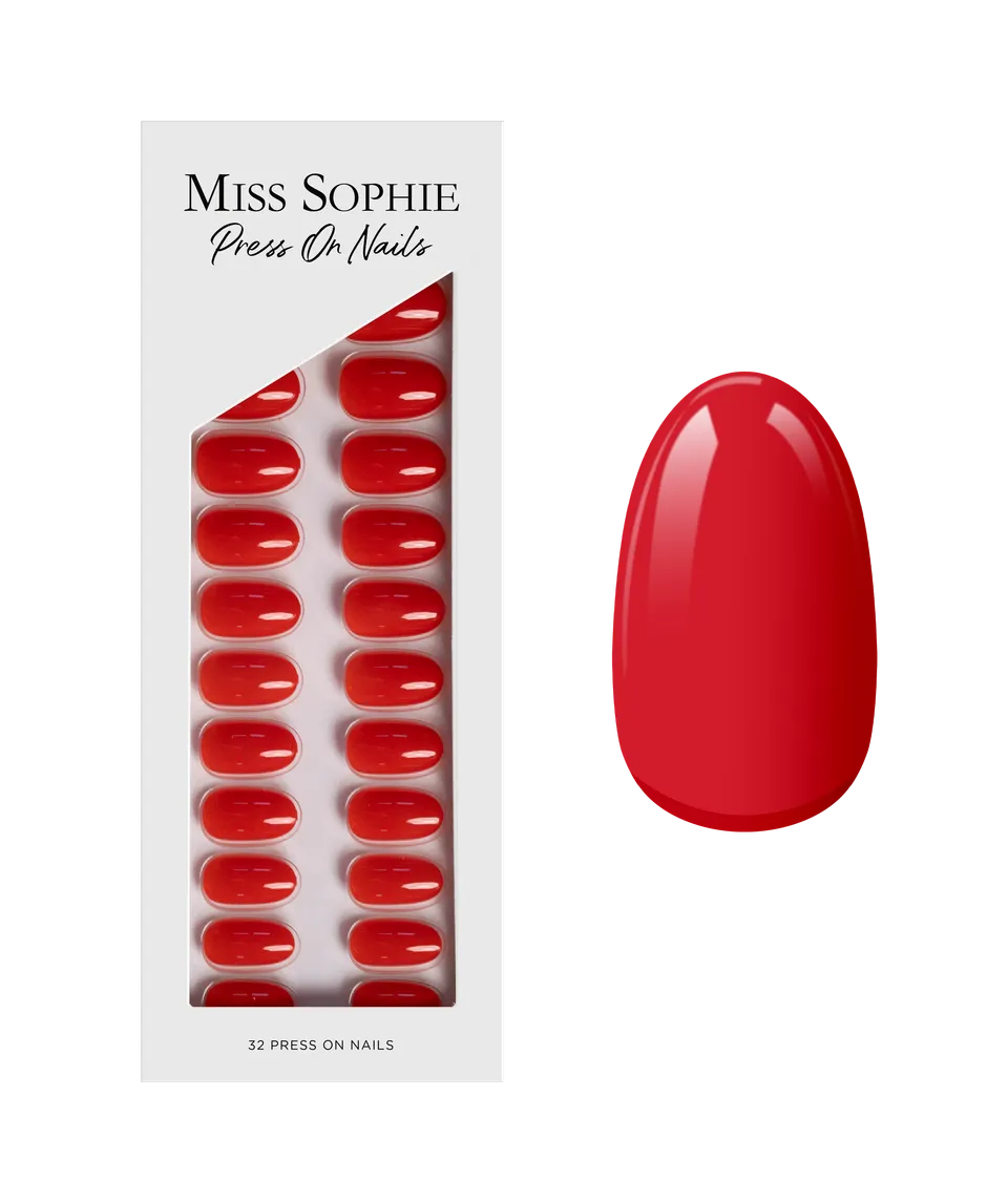 miss-sophie-s-lipstick-red-press-on-nails-kurze-runde-press-on-n-gel-in-leuchten image 1