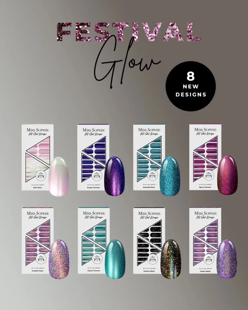 miss-sophie-s-starter-set-festival-glow-uv-collection-uv-gel-nagelfolien-starter image 1