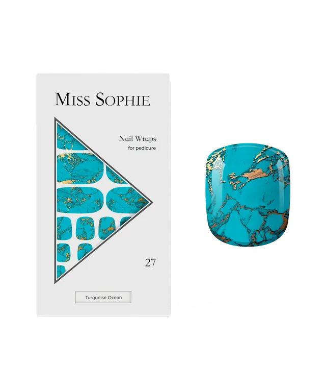 miss-sophie-s-turquoise-ocean-pedicure-nagelfolien-t-rkis-glitzer-design-f-r-zeh image 1