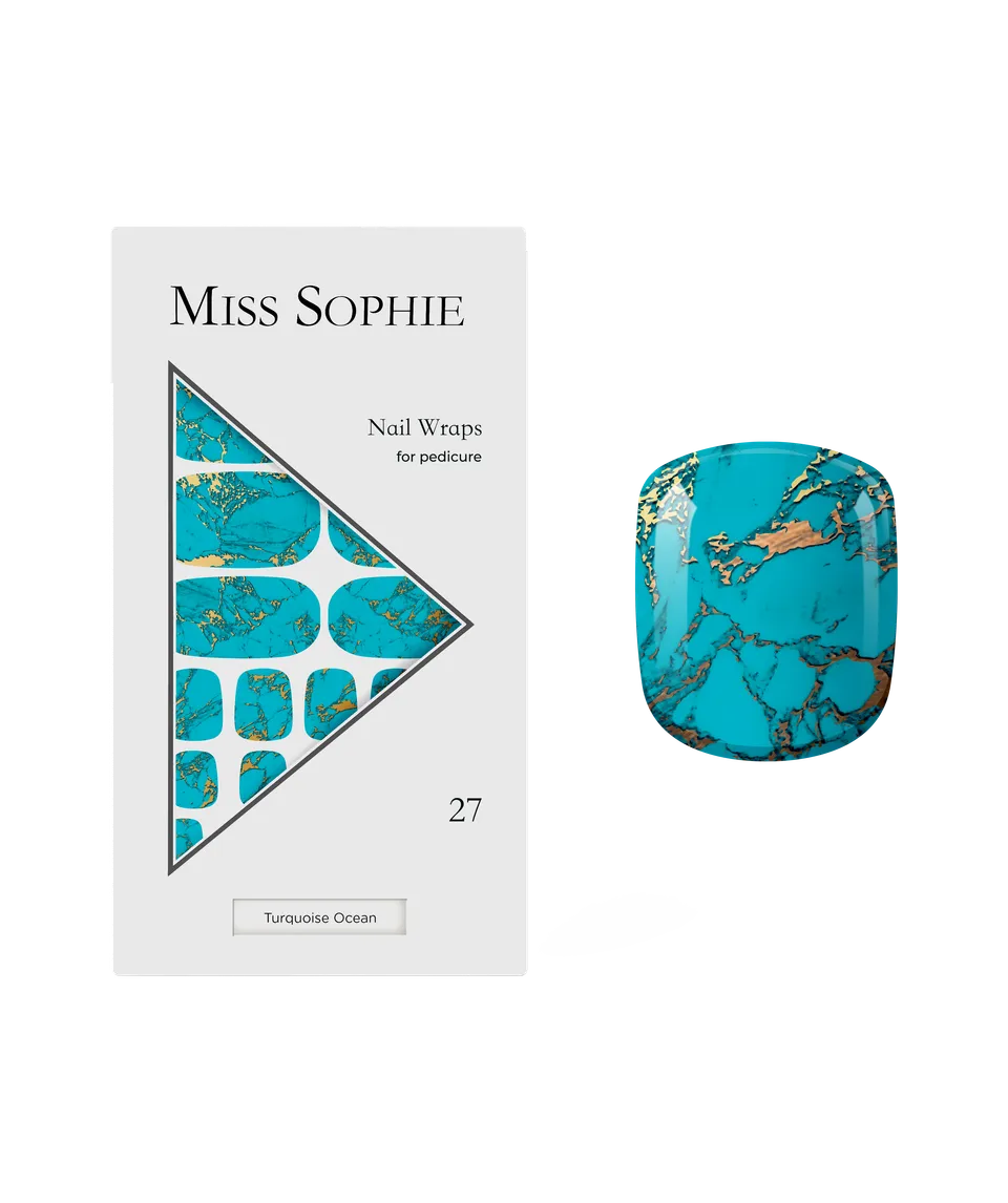 miss-sophie-s-turquoise-ocean-pedicure-nagelfolien-t-rkis-glitzer-design-f-r-zeh image 1