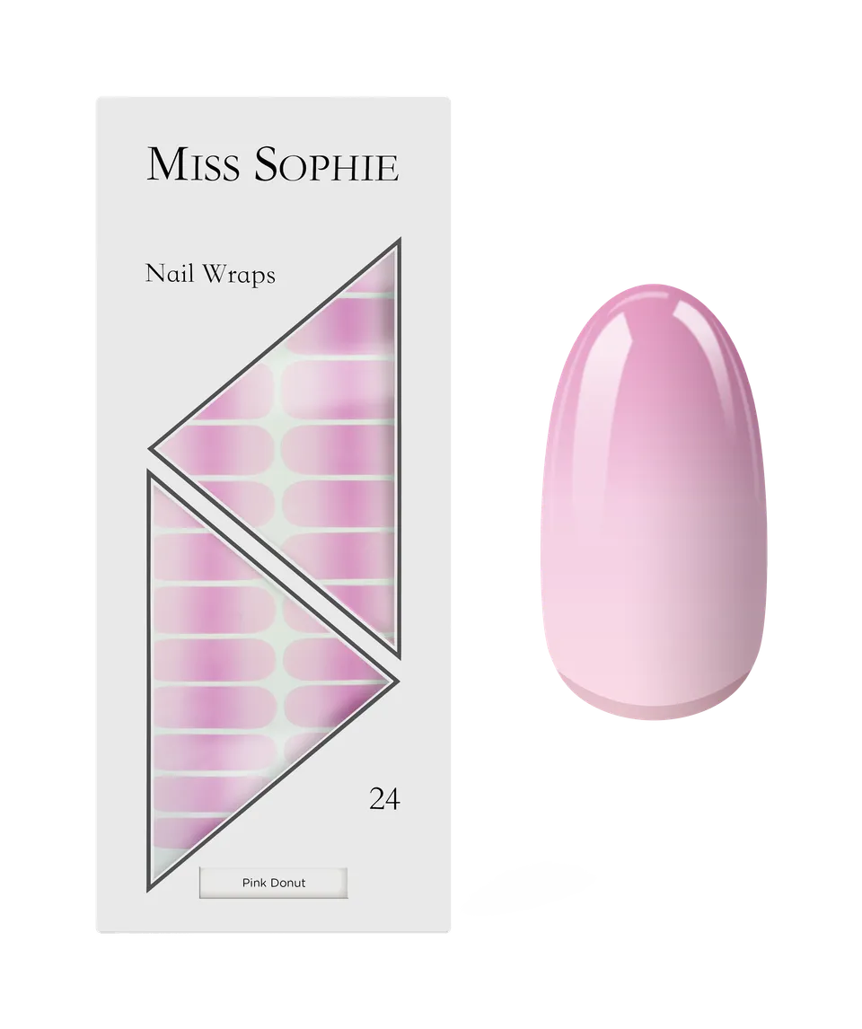 miss-sophie-s-pink-donut-nail-wraps-ombr-nagelsticks-in-nude-rosa-verlauf-candy- image 1