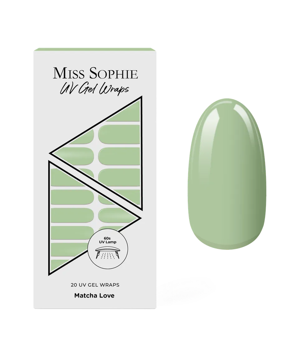 miss-sophie-s-matcha-love-uv-uv-gel-nagelfolien-beruhigendes-matcha-gr-n-einfarb image 1