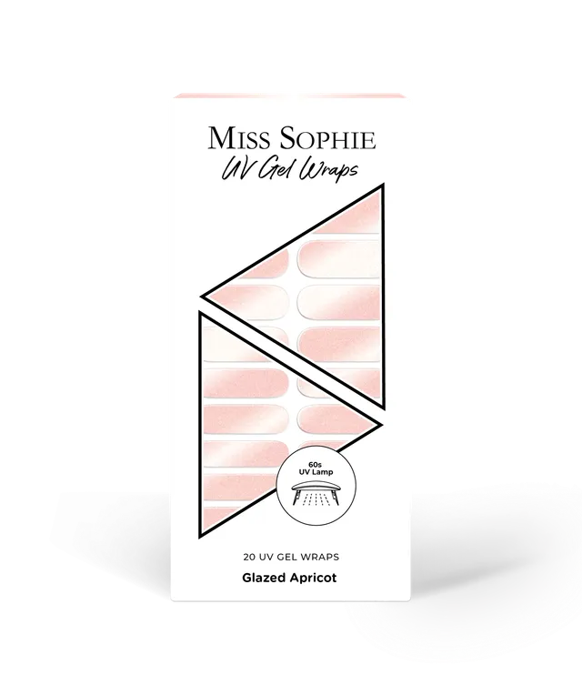 miss-sophie-s-glazed-apricot-uv-gel-nagelfolien-pfirsich-mit-glazed-donut-shimme image 1