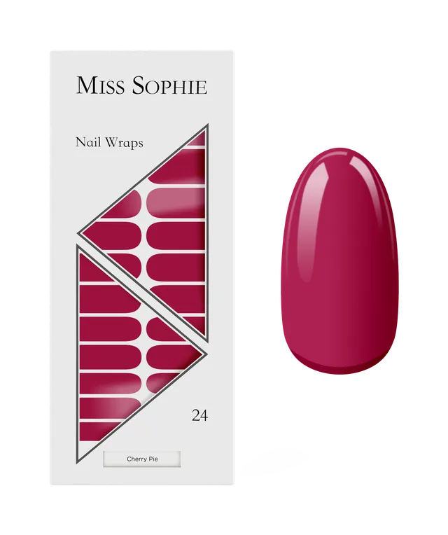 miss-sophie-s-cherry-pie-einfarbige-nagelfolien-in-knalligem-pink-rot image 1