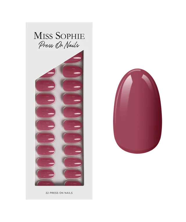 miss-sophie-s-rosewood-love-press-on-nails-short-round-k-nstliche-fingern-gel-in image 1