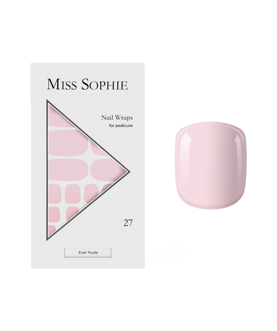 miss-sophie-s-ever-nude-pedicure-nagelfolien-nude-uni-folien-f-r-zehenn-gel-pedi image 1