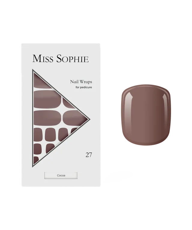 miss-sophie-s-cocoa-pedicure-nagelfolien-warmes-kakaobraun-einfarbige-folien-f-r image 1