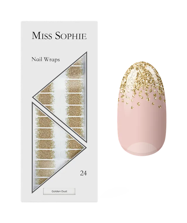 miss-sophie-s-golden-dust-nagelfolien-transparente-glitzer-nagel-wraps-mit-luxus image 1