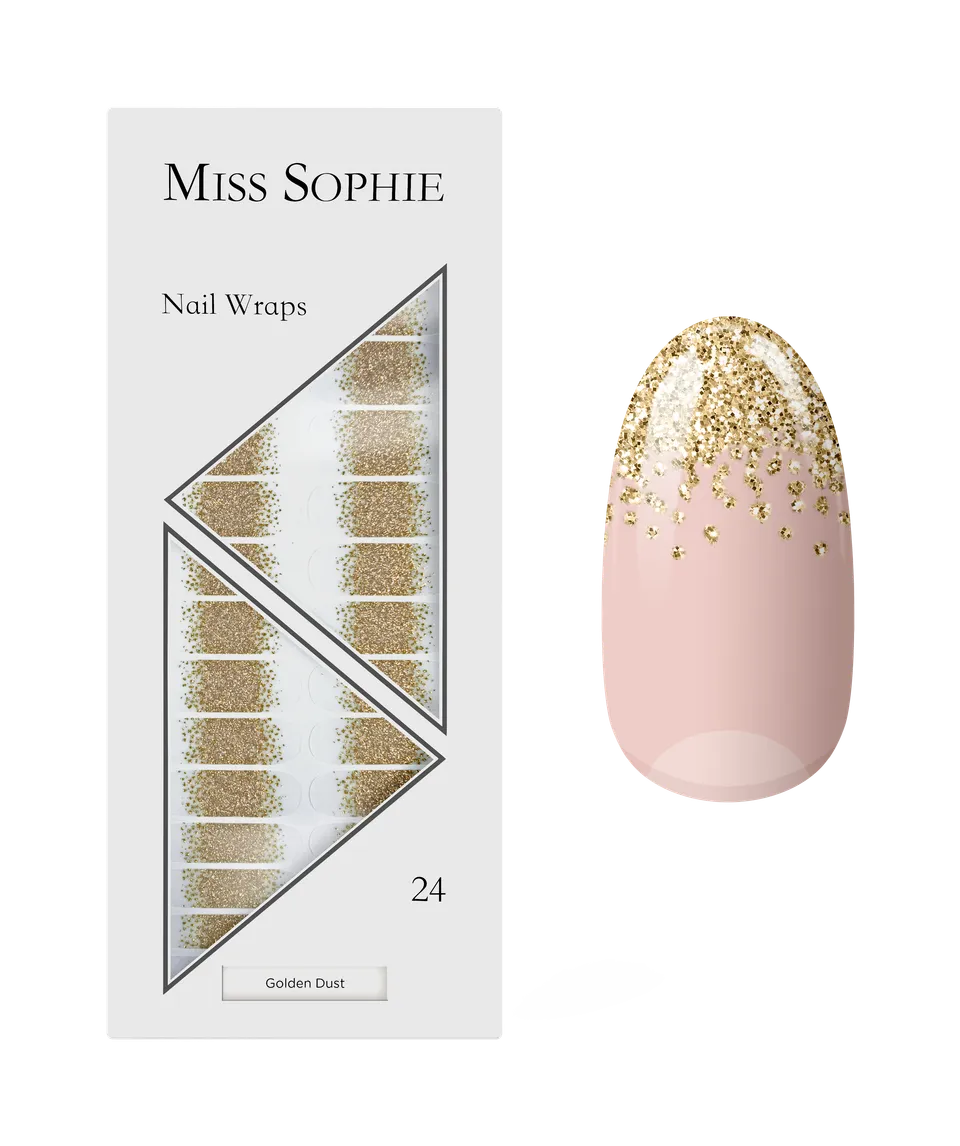 miss-sophie-s-golden-dust-nagelfolien-transparente-glitzer-nagel-wraps-mit-luxus image 1