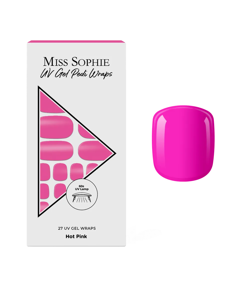 miss-sophie-s-hot-pink-uv-pedicure-neon-pink-uv-gel-nagelfolien-f-r-zehenn-gel-2 image 1