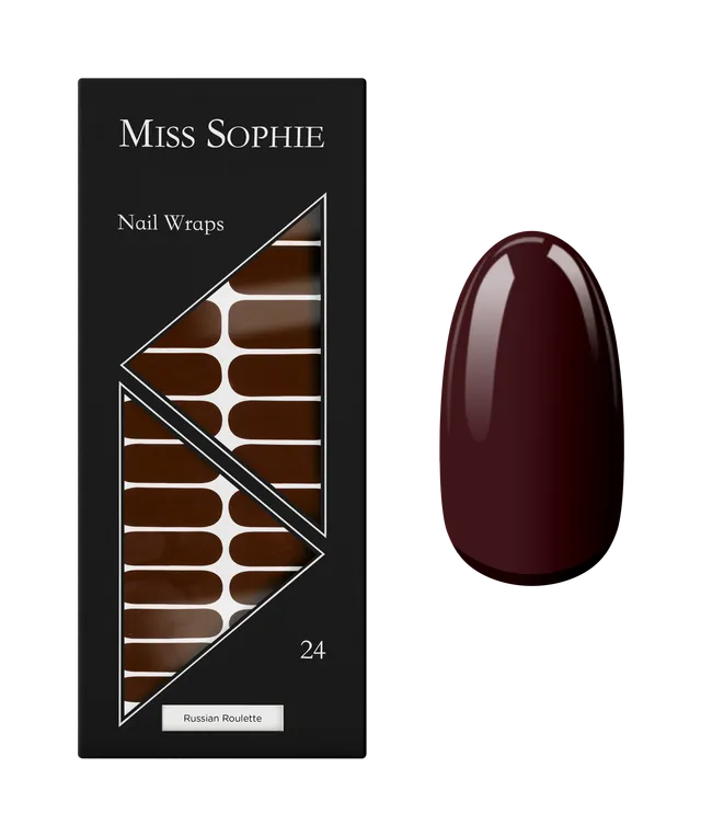 miss-sophie-s-russian-roulette-nagelfolien-dunkelrot-hochgl-nzend image 1