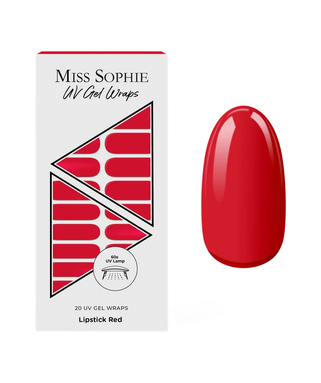 miss-sophie-s-lipstick-red-uv-nagelfolien-klassisches-rot-solid-uv-gel-wraps image 1