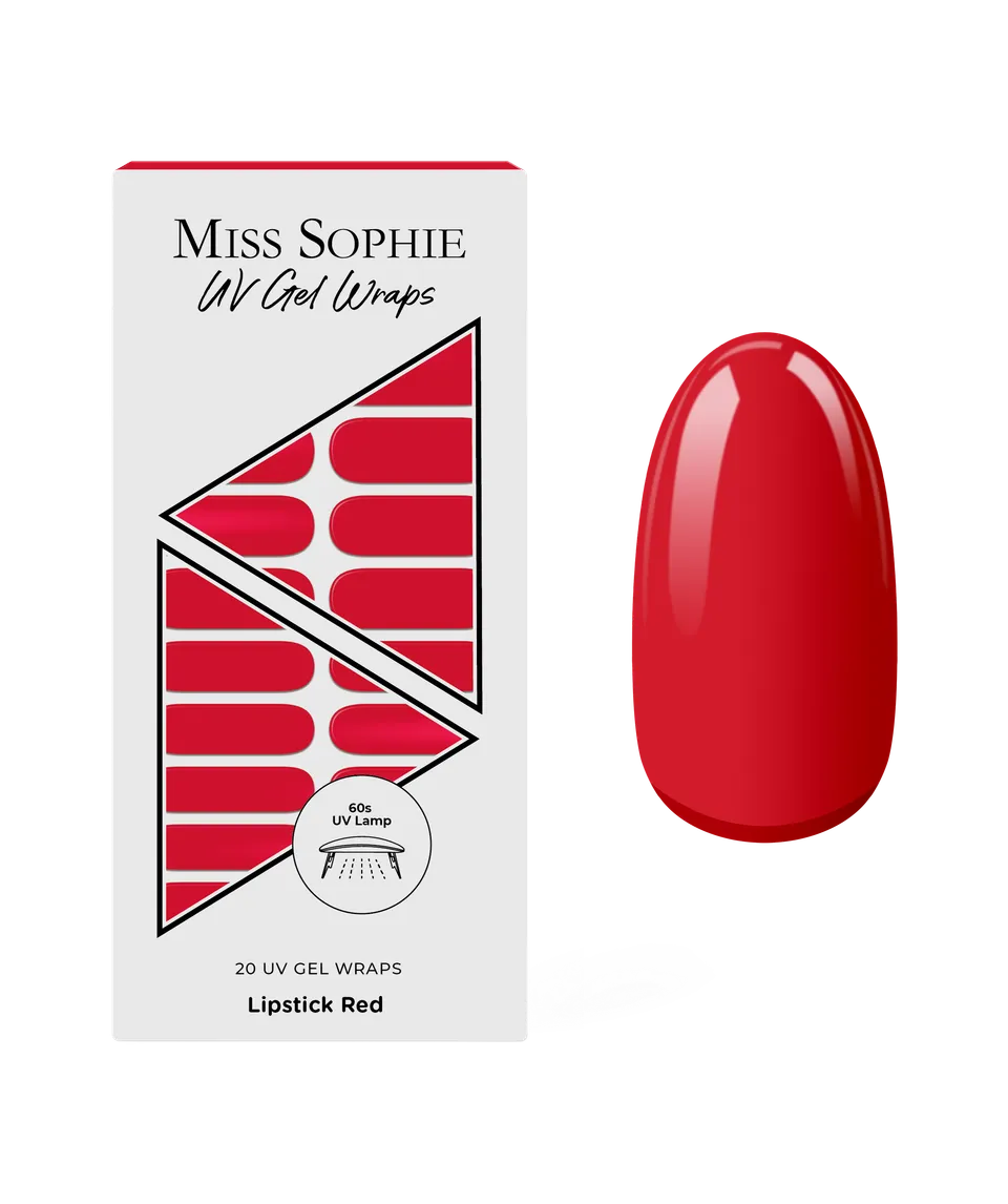 miss-sophie-s-lipstick-red-uv-nagelfolien-klassisches-rot-solid-uv-gel-wraps image 1