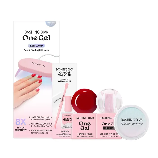 dashing-diva-surely-shirley-kirschrotes-1-step-gel-nagellack-set-mit-top-coat-ch image 1