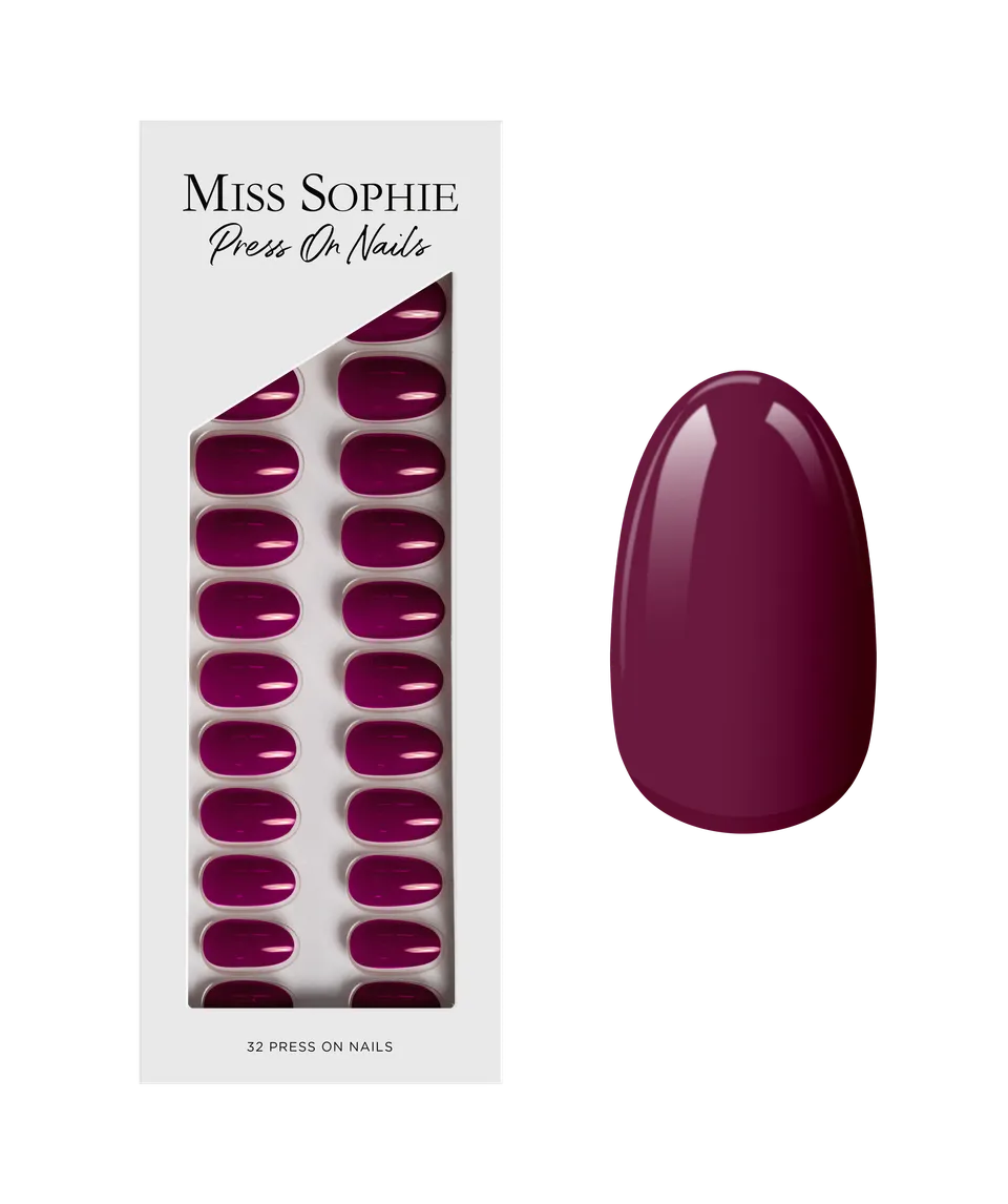 miss-sophie-s-berry-press-on-nails-short-round-falsche-n-gel-in-beerenrot image 1