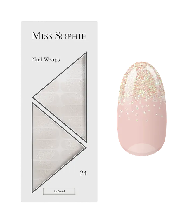 miss-sophie-s-ice-crystal-nagelfolien-transparent-mit-farbigem-glitzer-winter-ko image 1