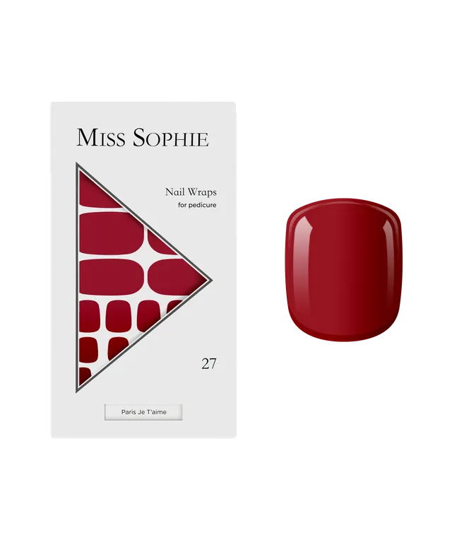 miss-sophie-s-paris-je-t-aime-pedicure-nail-wraps-klassisches-rot-f-r-zehenn-gel image 1