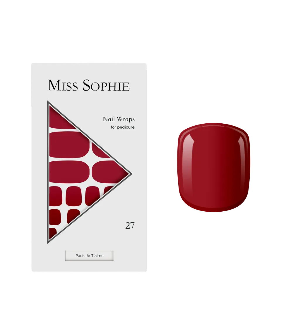 miss-sophie-s-paris-je-t-aime-pedicure-nail-wraps-klassisches-rot-f-r-zehenn-gel image 1