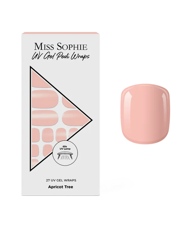 miss-sophie-s-apricot-tree-uv-pedicure-nagelfolien-zartes-aprikot-nude-uv-gel-de image 1