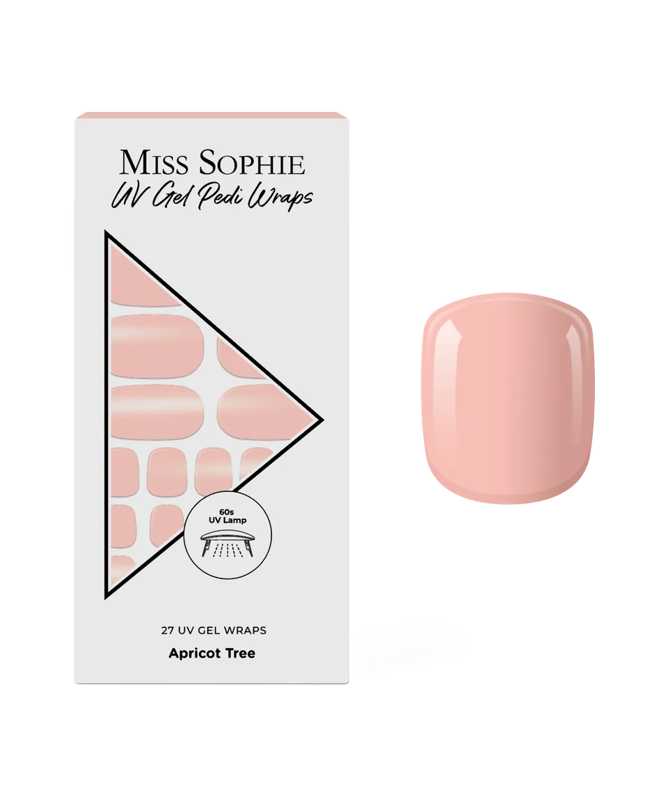 miss-sophie-s-apricot-tree-uv-pedicure-nagelfolien-zartes-aprikot-nude-uv-gel-de image 1