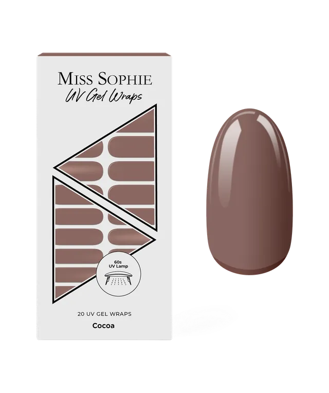 miss-sophie-s-cocoa-uv-nagelsticks-dunkles-schokoladenbraun-uv-gel-wraps image 1