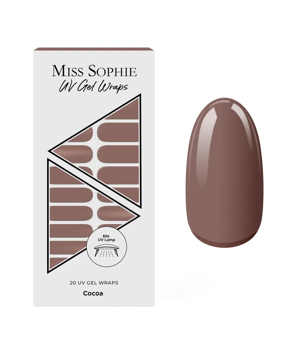 miss-sophie-s-cocoa-uv-nagelsticks-dunkles-schokoladenbraun-uv-gel-wraps image 1