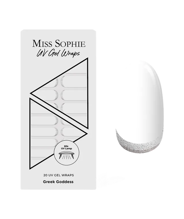 miss-sophie-s-greek-goddess-uv-uv-gel-nagelfolien-in-reinem-wei-mit-softem-farbv image 1