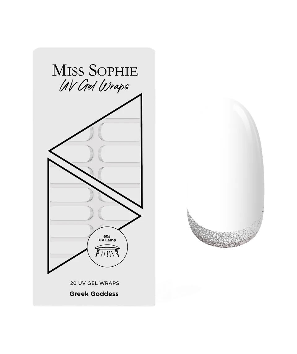 miss-sophie-s-greek-goddess-uv-uv-gel-nagelfolien-in-reinem-wei-mit-softem-farbv image 1