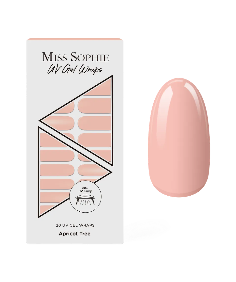 miss-sophie-s-apricot-tree-uv-gel-nagelfolien-apricotfarbene-uv-gel-wraps-solide image 1